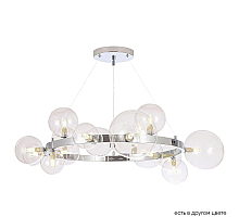 Подвесная люстра Crystal Lux AGATA SP15 V2 CHROME/TRANSPARENTE