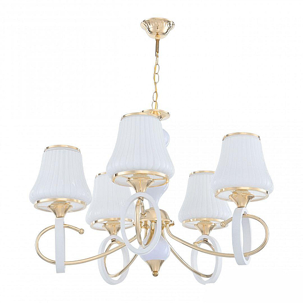 Подвесная люстра Arte Milano Florentia-2387 302387/5 Wh/Gd