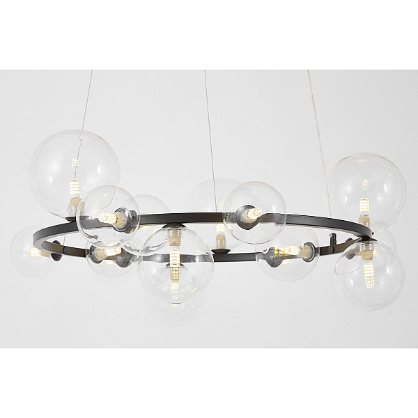Подвесная люстра Lumina Deco LDP 7033-15 BK+CL