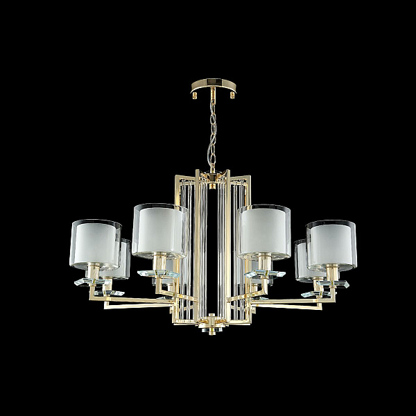 Подвесная люстра Crystal Lux Nicolas SP-PL8 Gold/White
