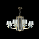 Подвесная люстра Crystal Lux Nicolas SP-PL8 Gold/White