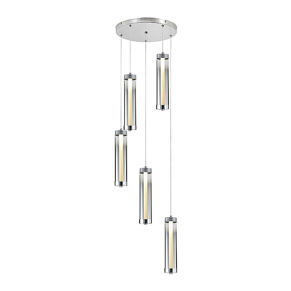Подвесная светодиодная люстра Indigo Rilucente 11061/5P Chrome V000147L