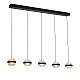 Подвесная люстра Delight Collection Indiana MD22030002-5B black/clear