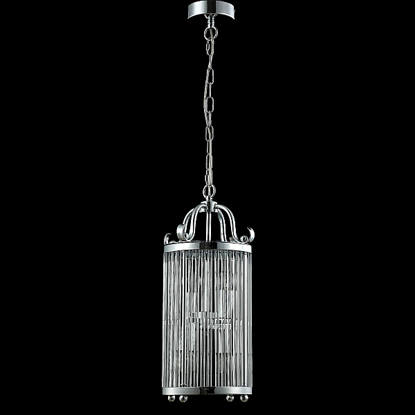 Подвесная люстра Crystal Lux Tadeo SP4 D200 Chrome/Transparente