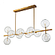 Подвесная люстра Delight Collection Globe Mobile KG0965P-10L brass