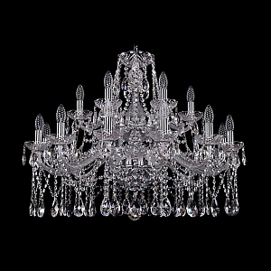 Подвесная люстра Bohemia Ivele Crystal 1413/12+6/300/2d Ni