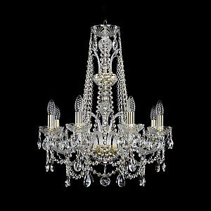 Подвесная люстра Bohemia Ivele Crystal 1411/8/195/XL-65 G