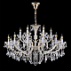 Подвесная люстра Crystal Lux CRISTELLE SP12+6 GOLD
