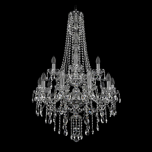 Подвесная люстра Bohemia Ivele Crystal 1415/10+5/220/h-102/2d Ni