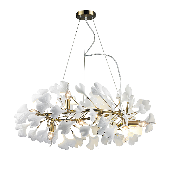 Подвесная люстра Delight Collection 10881P/R800 gold/white