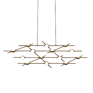 Подвесная люстра DeLight Collection Molecular MD18001067-14A black/gold