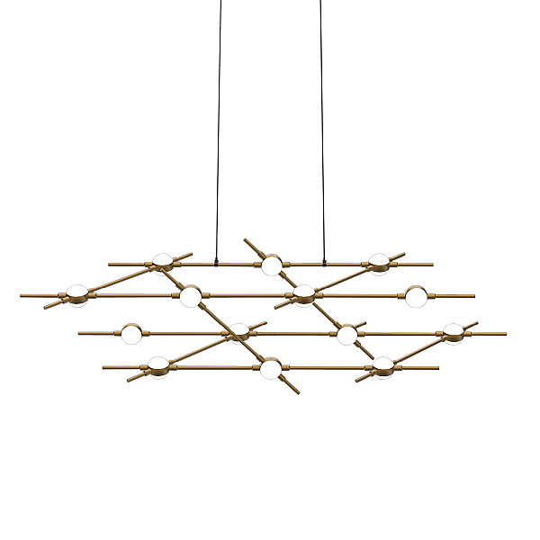 Подвесная люстра DeLight Collection Molecular MD18001067-14A black/gold