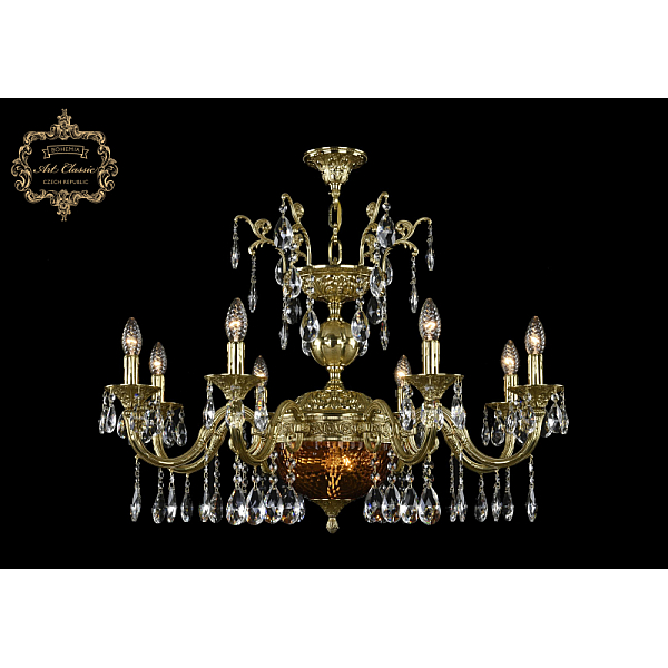 Подвесная люстра Art Classic 31.29.8.CK250SP.250GL.G.Sp.Amber.1C