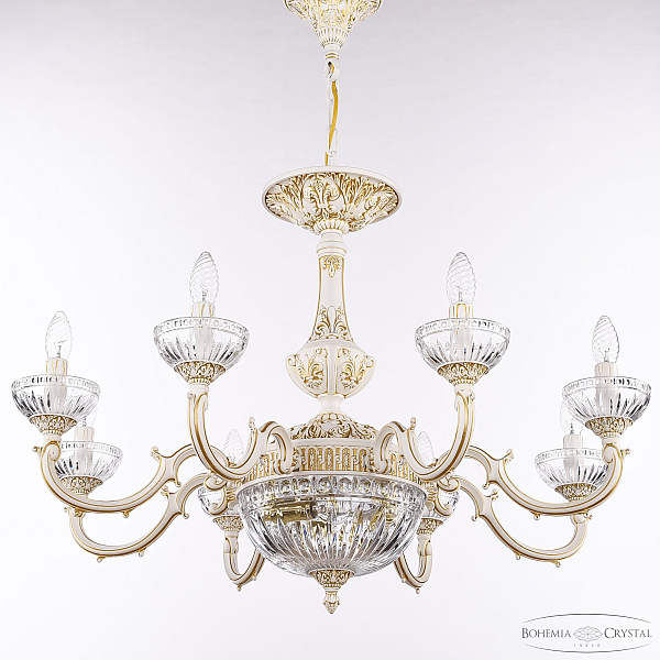 Подвесная люстра Bohemia Ivele Crystal AL78101P/8/250 WMG P Clear/M-1G