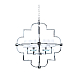 Подвесная люстра Lumina Deco Baltimore LDP 8020-6 CHR+WT