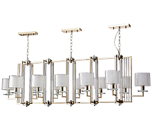 Подвесная люстра Crystal Lux NICOLAS SP12 L1600 GOLD/WHITE
