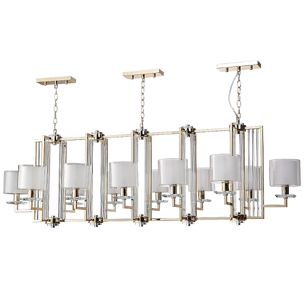 Подвесная люстра Crystal Lux Nicolas SP12 L1600 Gold/White