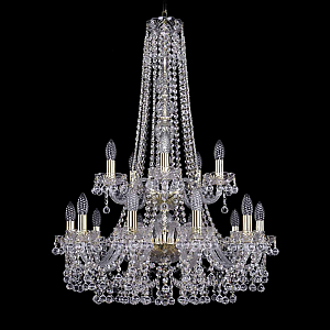 Подвесная люстра Bohemia Ivele Crystal 1409/10+5/240/h-91/2d G