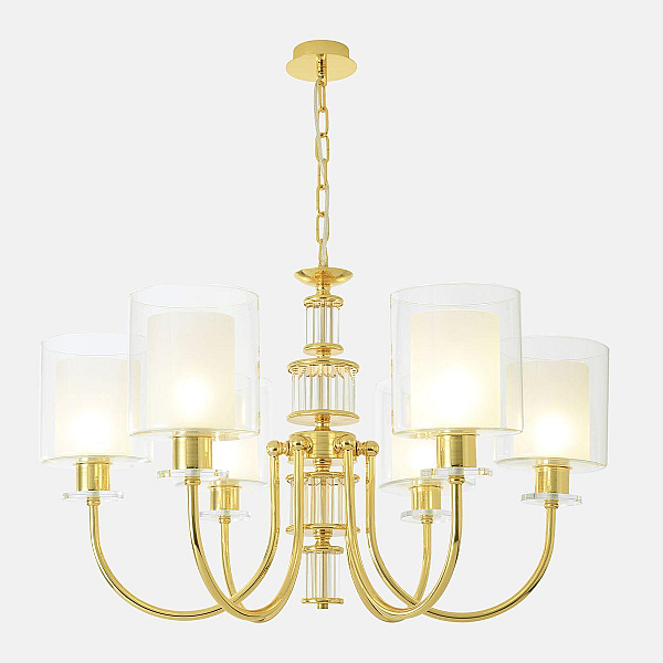 Подвесная люстра Crystal Lux ELENA SP6 GOLD