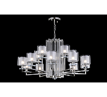 Подвесная люстра Crystal Lux Nicolas NICOLAS SP-PL10+5 NICKEL/WHITE