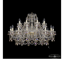 Подвесная люстра Bohemia Ivele Crystal 1411/16+8/360 G R801
