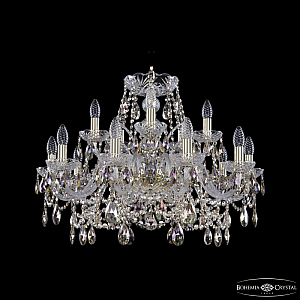 Подвесная люстра Bohemia Ivele Crystal 1411/10+5/240 G R801