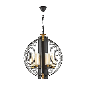 Подвесная люстра Lumina Deco Ponti LDP 1245-5 BK+MD