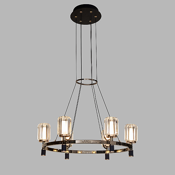 Подвесная люстра Delight Collection P0738-6A gold/pearl black