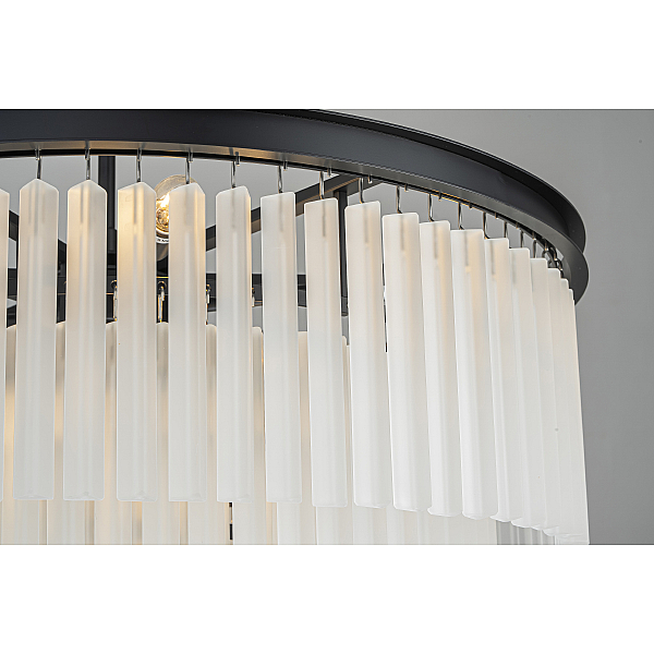 Подвесная люстра Delight Collection 1920s Odeon KR0387P-10A black/frost