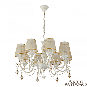 Подвесная люстра Arte Milano 347620/8 WT+G
