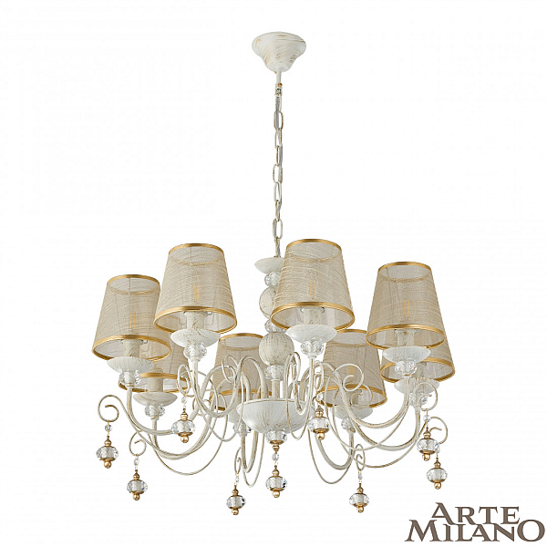 Подвесная люстра Arte Milano 347620/8 WT+G