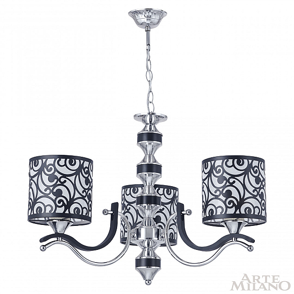 Подвесная люстра Arte Milano Florentia-4957 304957/3 Bk/Ni