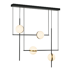 Подвесная люстра Delight Collection MD2062-4B black/brass