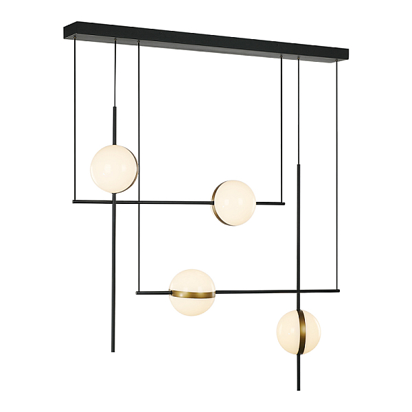 Подвесная люстра Delight Collection MD2062-4B black/brass