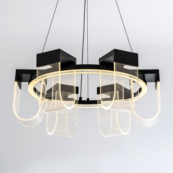 Подвесная люстра LED4U L7707-600 BK Подвесная люстра LED4U L7707-600 BK