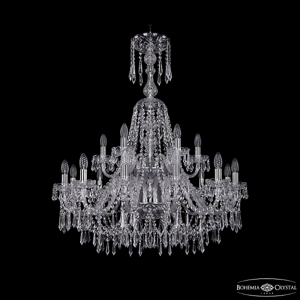 Подвесная люстра Bohemia Ivele 1403/12+6/300/XL-100/2d Ni