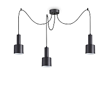 Подвесная люстра Ideal lux HOLLY SP3 NERO 231594