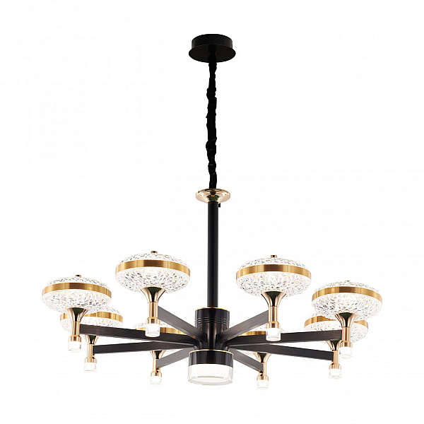 Подвесная люстра Arte Milano Ferrara 273059/8 BK/GD