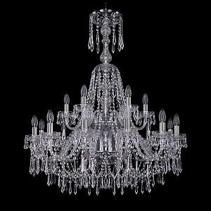 Подвесная люстра Bohemia Ivele Crystal 1403/12+6/300/XL-100/2d Ni