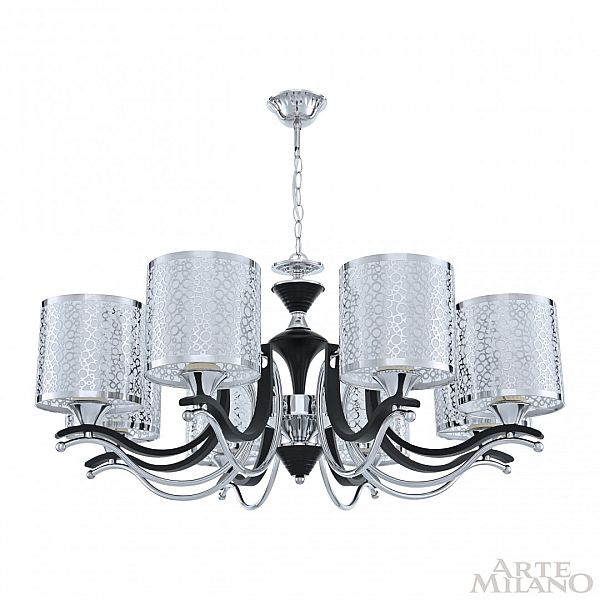 Подвесная люстра Arte Milano Florentia-6787 306787/8 Bk/Ni