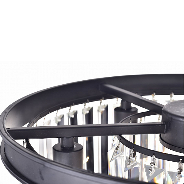 Подвесная люстра Delight Collection 1920s Odeon KR0387P-6 black/clear