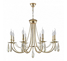 Подвесная люстра Crystal Lux Victoria SP8 Gold/Amber