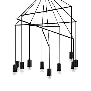 Подвесная люстра Ideal Lux Pop SP10 Nero 158860