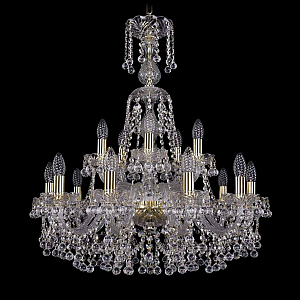 Подвесная люстра Bohemia Ivele Crystal 1409/10+5/240/XL-77 G