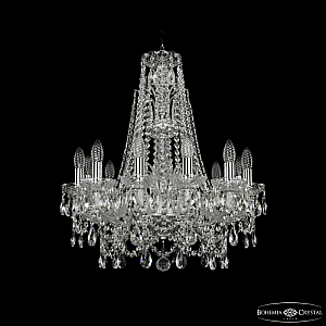 Подвесная люстра Bohemia Ivele Crystal 1411/12/195/XL-65 Ni