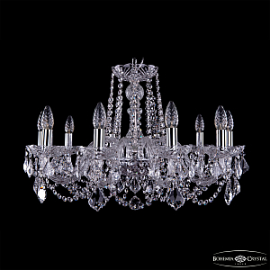 Подвесная люстра Bohemia Ivele Crystal 1402/10/240 Ni Leafs