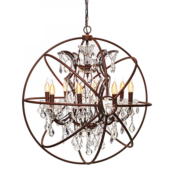 Подвесная люстра Loft IT Foucaults Orb Crystal Loft1897/8