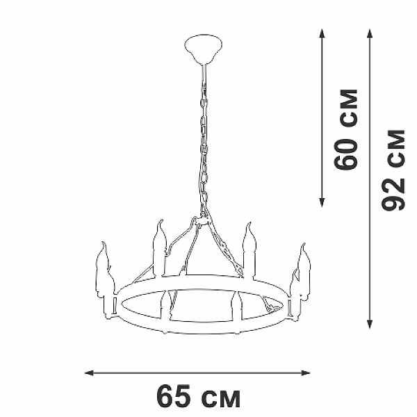 Потолочная люстра Vitaluce V3924-1/8