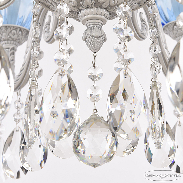 Подвесная люстра Bohemia Ivele Crystal AL79101/6/175 A WMN P Aquamarine/M-1H