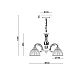 Подвесная люстра Myfar Ines MR2711-5CP